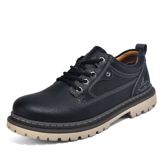 Men’s Durable Orthopedic Leather Hiking Shoes – Waterproof, Slip-Resistant, Arch Support, Comfortable for All-Day Wear