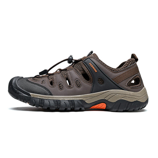 Men's Orthopedic Arch Support Wide Toe Lightweight Hiking Shoes Waterproof Non-slip Scratch-Resistant Work Shoes, Ideal For Hike All Day with Comfort and Zero Fatigue