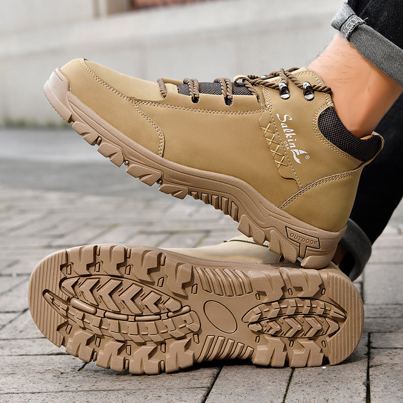 (š„Top Rated Choice) Menās Orthopedic Handmade Leather Boots For All-Day ComfortāPressure Relief, Waterproof, Slip-Resistant, Wide Toe Box