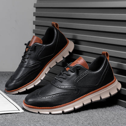 Men's Orthopedic Arch Support Casual Shoes - Handcrafted, Waterproof, Non-Slip, Comfortable Work Shoes, Durable For 5 Years