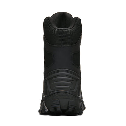 Men's Orthopedic Walking Boots - Built-In Arch Support; Waterproof Leather Upper; Wide Toe; Non-Slip; Ankle Support; Scratch&Smash&Puncture Resistant; Comfortable Hiking Boots