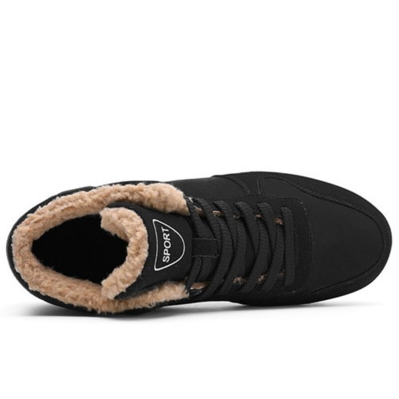 Men’s Warm Waterproof Orthotic Winter Boots, Arch Support, Non-Slip Sole, Lightweight Insulated Boots for All-Day Wear