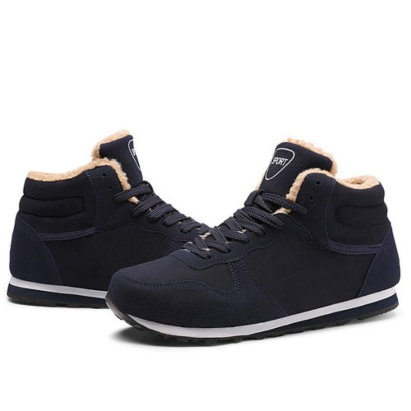 Men’s Warm Waterproof Orthotic Winter Boots, Arch Support, Non-Slip Sole, Lightweight Insulated Boots for All-Day Wear