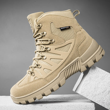 Men’s Orthopedic Safety Boots with Arch & Ankle Support – Waterproof & Anti-Puncture