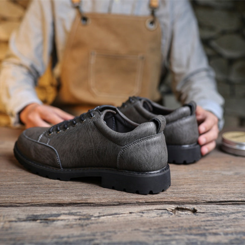 Men’s Handcrafted Leather Business Shoes – Arch Support, Height Increasing & Wide Toe Box