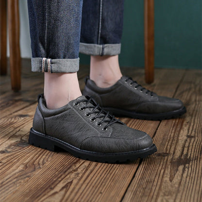 Men’s Handcrafted Leather Business Shoes – Arch Support, Height Increasing & Wide Toe Box