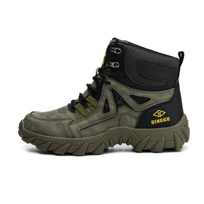 Men’s Steel Toe Orthotic Work Boots – Puncture-Resistant, Waterproof, Non-Slip, All-Day Comfort