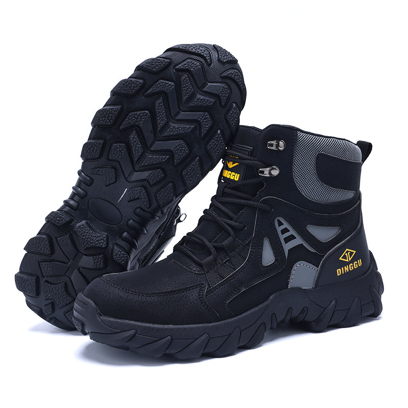 Men’s Steel Toe Orthotic Work Boots – Puncture-Resistant, Waterproof, Non-Slip, All-Day Comfort