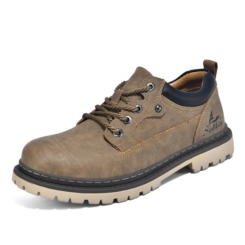 Men’s Durable Orthopedic  Leather Hiking Shoes – Waterproof, Slip-Resistant, Arch Support, Comfortable for All-Day Wear