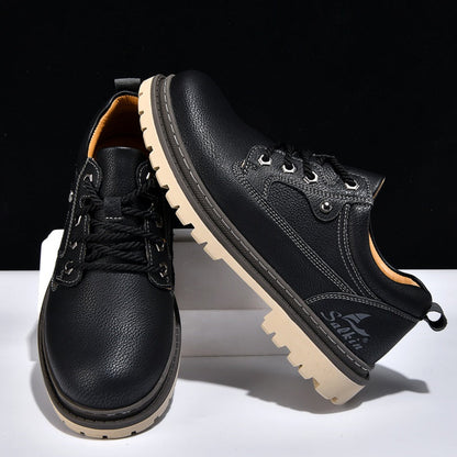 Men’s Durable Orthopedic  Leather Hiking Shoes – Waterproof, Slip-Resistant, Arch Support, Comfortable for All-Day Wear