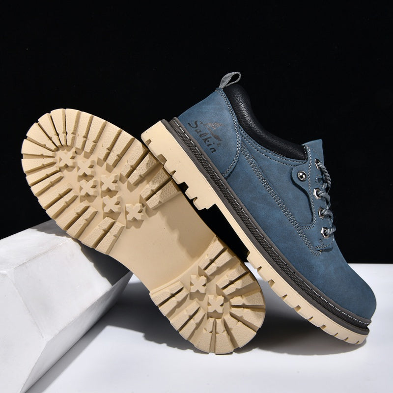 Men’s Durable Orthopedic  Leather Hiking Shoes – Waterproof, Slip-Resistant, Arch Support, Comfortable for All-Day Wear