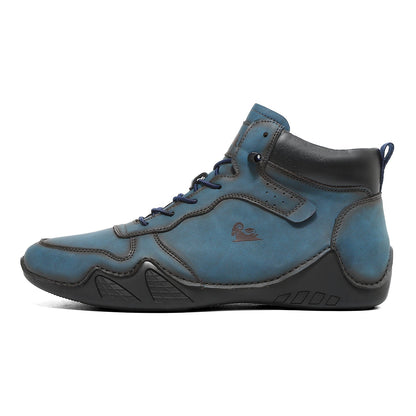 (⏰Last Day 70% OFF🔥) Men’s Mid-Top Leather Boots – Slip-On, Lightweight & Shock-Absorbing for Warehouse Work, Driving & Everyday Comfort, Durable for 3 years