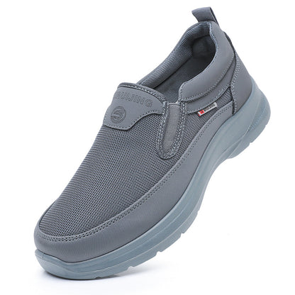 Men's Slip-On Breathable Running Shoes with Arch Support Walking Sneakers