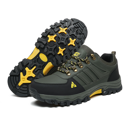 (💥Hot-Selling : 70% OFF Sale!🔥) Men’s Leather Hiking & Outdoor Shoes – Orthopedic Comfort, Non-Slip, Lightweight, Breathable, Durable 3 Years