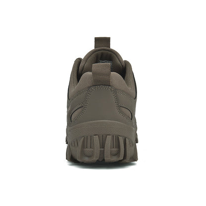 Men’s Lightweight Hiking/Work Shoes — Multi-Terrain Slip-Resistant, Breathable Quick-Dry Mesh, Shock-Absorbing Arch Support, Wide Protective Toe & Ankle Support