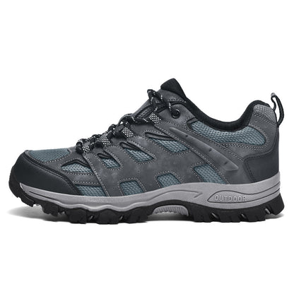 Men's Outdoor Hiking Work Boots - Slip-Resistant & Abrasion-Proof for Mountain/Construction