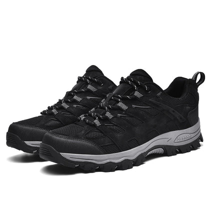 Men's Outdoor Hiking Work Boots - Slip-Resistant & Abrasion-Proof for Mountain/Construction