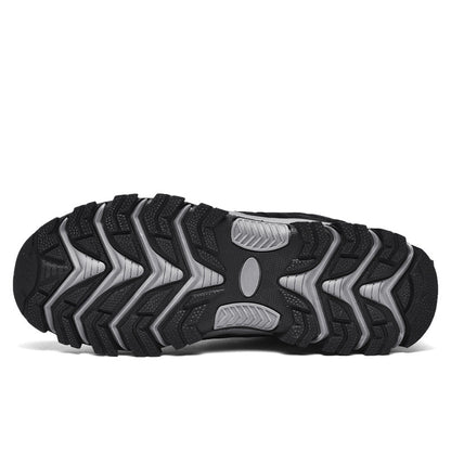 Men's Outdoor Hiking Work Boots - Slip-Resistant & Abrasion-Proof for Mountain/Construction