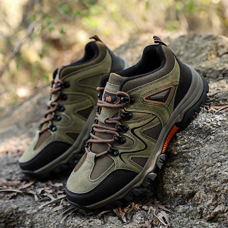 (🎁#4 Best Seller) Men’s Comfort & Protection Shoes — Wide Fit, Shock-Absorbing Cushioning, Non-Slip Grip, Pain-Relief Support