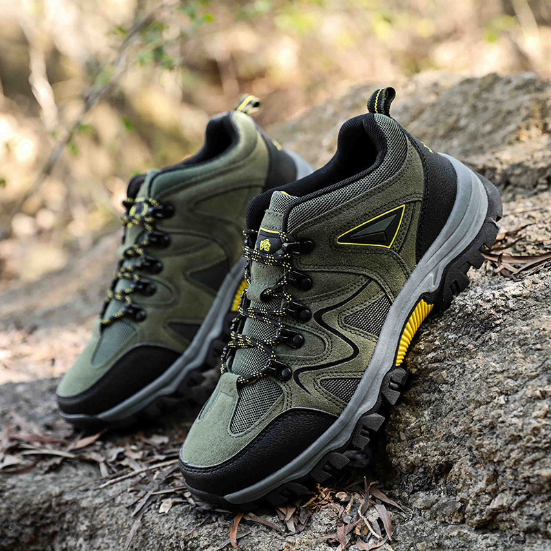 (🎁#4 Best Seller) Men’s Comfort & Protection Shoes — Wide Fit, Shock-Absorbing Cushioning, Non-Slip Grip, Pain-Relief Support