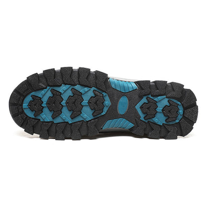 Men's Outdoor Hiking Work Boots - Slip-Resistant & Abrasion-Proof for Mountain/Construction