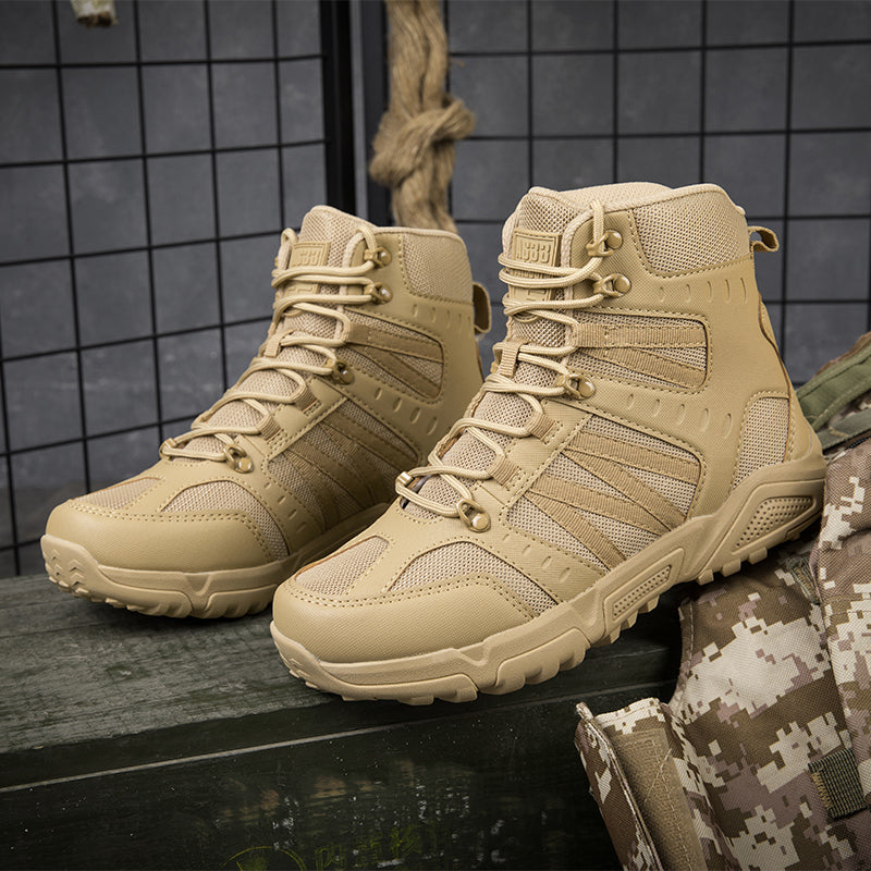 Men’s Tactical Work & Hiking Boots – High Ankle Support, Slip-Resistant, All-Day Pain Relief Comfort