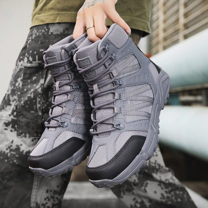 Men’s Tactical Work & Hiking Boots – High Ankle Support, Slip-Resistant, All-Day Pain Relief Comfort