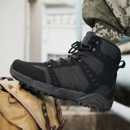 Men’s Tactical Work & Hiking Boots – High Ankle Support, Slip-Resistant, All-Day Pain Relief Comfort