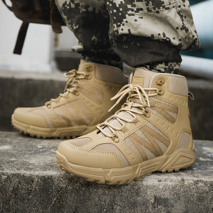 Men’s Tactical Work & Hiking Boots – High Ankle Support, Slip-Resistant, All-Day Pain Relief Comfort