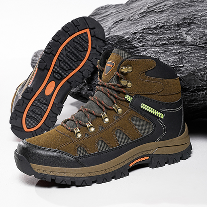 Walk Pain-Free Again — Men’s Waterproof Hiking & Work Boots with Arch Support & Wide Toe Comfort