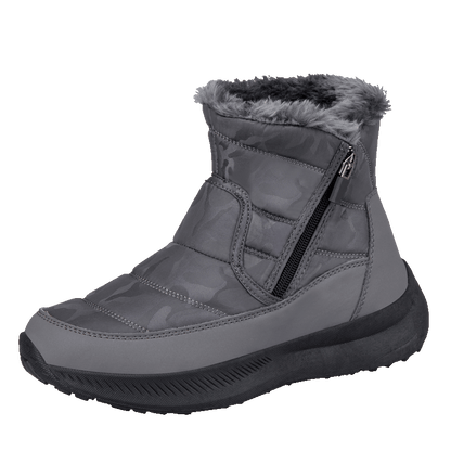 Men’s Puffer Winter Boots – Windproof & Waterproof, Non-Slip, Warm Fur-Lined Easy-Zip Snow Boots