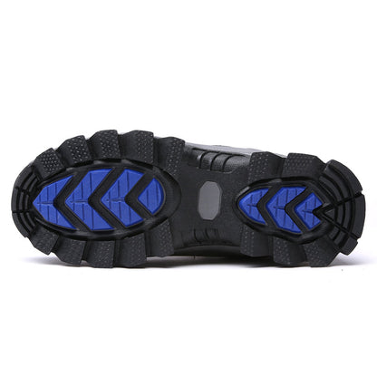 Men’s Warm-Lined Wide Fit Hiking Shoes – Waterproof, Non-Slip & Cushioned Arch Support for Winter Comfort