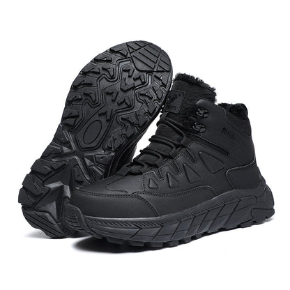 Men's Waterproof Hiking Boots - Breathable Quick-Dry Upper,Mountain Trekking & Outdoor Adventures | All-Terrain Grip & Abrasion-Proof