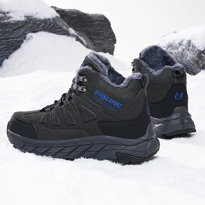 Men's Waterproof Hiking Boots - Breathable Quick-Dry Upper,Mountain Trekking & Outdoor Adventures | All-Terrain Grip & Abrasion-Proof