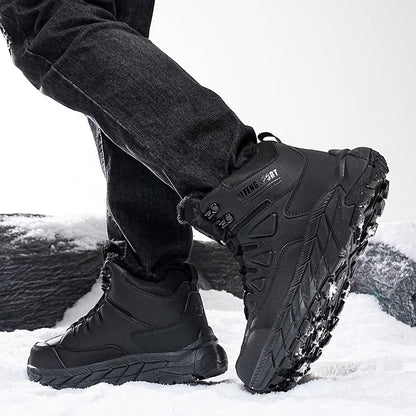 Men's Waterproof Hiking Boots - Breathable Quick-Dry Upper,Mountain Trekking & Outdoor Adventures | All-Terrain Grip & Abrasion-Proof