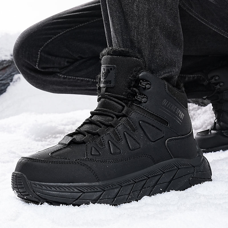 Men's Waterproof Hiking Boots - Breathable Quick-Dry Upper,Mountain Trekking & Outdoor Adventures | All-Terrain Grip & Abrasion-Proof
