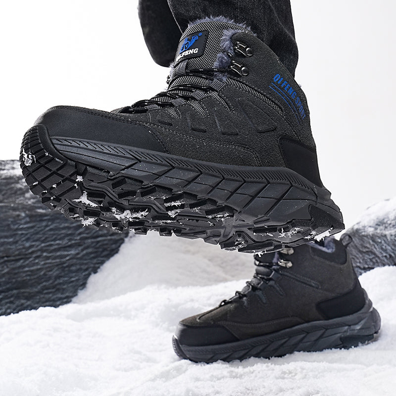 Men's Waterproof Hiking Boots - Breathable Quick-Dry Upper,Mountain Trekking & Outdoor Adventures | All-Terrain Grip & Abrasion-Proof