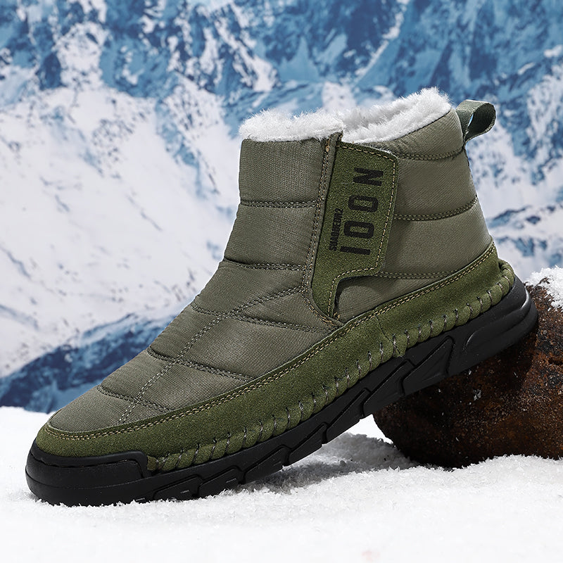 Men's Orthopedic Hiking Boots - Safe and Comfortable Work Boots - Waterproof, Slip-resistant, Impact-resistant, and Puncture-resistant - Wide Toe, Arch Support, and Ankle Support - Money-back Guarantee if ineffective.