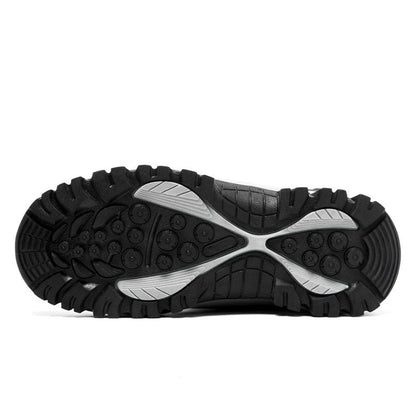 Men's Orthopedic Hiking Boots - Safe and Comfortable Work Boots - Waterproof, Slip-resistant, Impact-resistant, and Puncture-resistant - Wide Toe, Arch Support, and Ankle Support - Money-back Guarantee if ineffective.