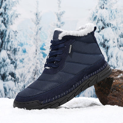 Men's Combat Boots Waterproof Non-Slip Hiking Boots Anti-Puncture Anti-Sprain Work Boots