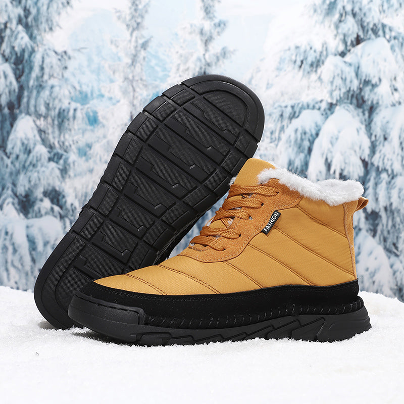 Men's Combat Boots Waterproof Non-Slip Hiking Boots Anti-Puncture Anti-Sprain Work Boots