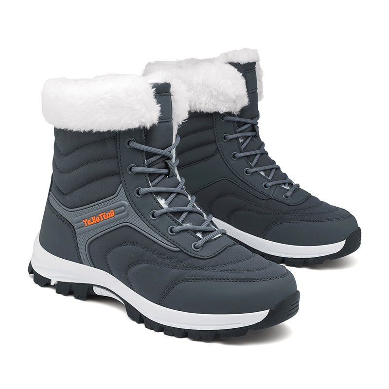 Men's Orthopedic Hiking Boots - Safe and Comfortable Work Boots - Waterproof, Slip-resistant, Impact-resistant, and Puncture-resistant - Wide Toe, Arch Support, and Ankle Support - Money-back Guarantee if ineffective.