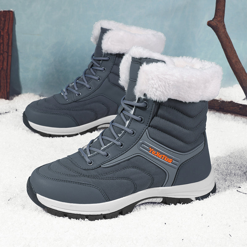 Men's Orthopedic Hiking Boots - Safe and Comfortable Work Boots - Waterproof, Slip-resistant, Impact-resistant, and Puncture-resistant - Wide Toe, Arch Support, and Ankle Support - Money-back Guarantee if ineffective.