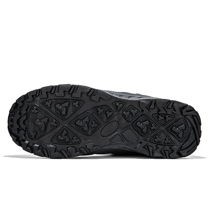 Men’s Hiking Boots – Warm Plush Lining, Non-Slip Traction, Wide Toe, Arch & Ankle Support, Windproof, Waterproof
