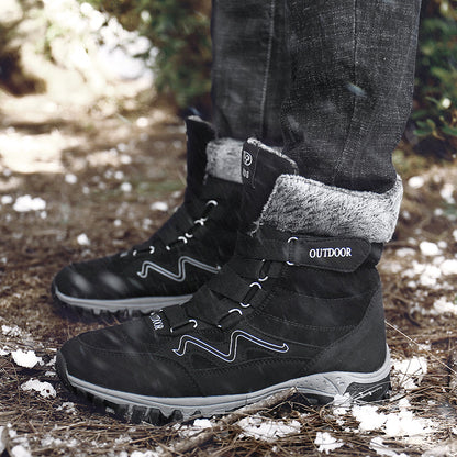 Men’s Non-Slip Hiking & Work Shoes, Wide Fit, Arch Support, Cushioned, Waterproof