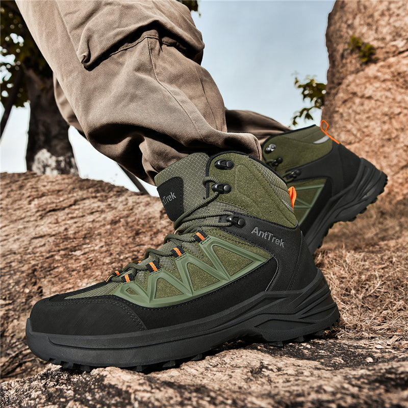 Men's Hiking Boots - Breathable Quick-Dry Upper,Mountain Trekking & Outdoor Adventures | All-Terrain Grip & Abrasion-Proof