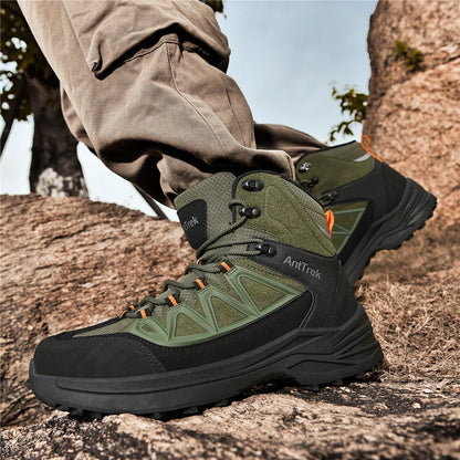 Men's Hiking Boots - Breathable Quick-Dry Upper,Mountain Trekking & Outdoor Adventures | All-Terrain Grip & Abrasion-Proof