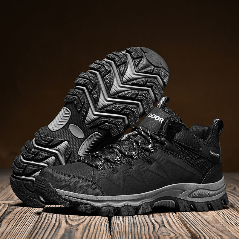 Men’s Orthopedic Winter Warm and Cozy Hiking Boots - Casual Boots - Slip-on - Non-slip - Arch Support - Waterproof - Wide Toe - Ideal For Winter Outdoor Adventures