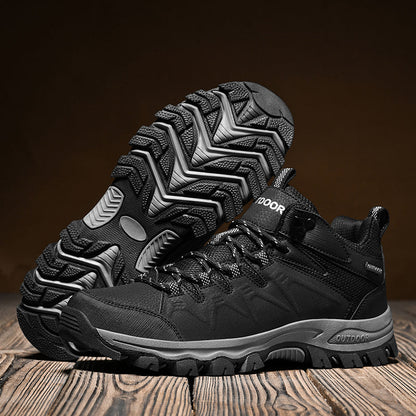 Men’s Orthopedic Winter Warm and Cozy Hiking Boots - Casual Boots - Slip-on - Non-slip - Arch Support - Waterproof - Wide Toe - Ideal For Winter Outdoor Adventures