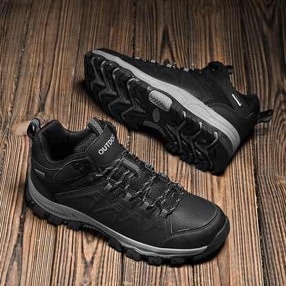 Men’s Orthopedic Winter Warm and Cozy Hiking Boots - Casual Boots - Slip-on - Non-slip - Arch Support - Waterproof - Wide Toe - Ideal For Winter Outdoor Adventures